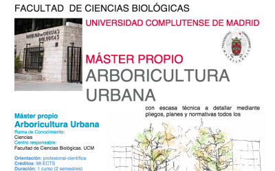 Información sobre el Máster de Arboricultura Urbana
