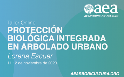 TALLER ONLINE: PROTECCIÓN BIOLÓGICA INTEGRADA EN ARBOLADO URBANO. LORENA ESCUER. 11 Y 12 DE NOVIEMBRE 2020