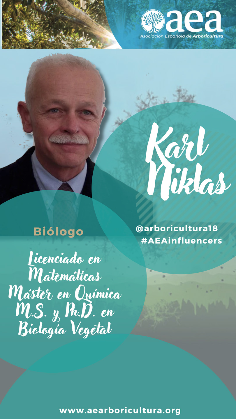 Karl Niklas. Celebridades de la Arboricultura #AEAinfluencers