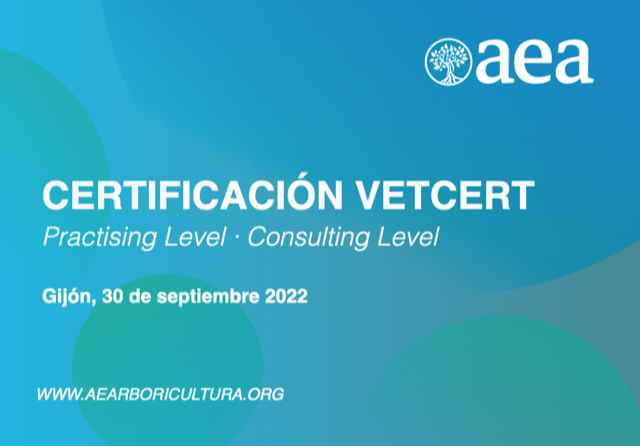 Ultimas plazas disponibles para la certificación VETCert (Practising level). Gijón, 30 de Septiembre 2022