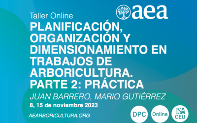 Taller Online. Planificación, Organización y Dimensionamiento en Trabajos de Arboricultura 2. Juan Barrero y Mario Gutiérrez
