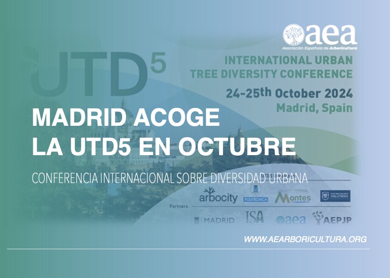 La Conferencia internacional ‘The Urban Tree Diversity Conference’ será en octubre 2024 en Madrid, con la participación de la AEA