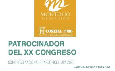 Montolío Mediación-Coseba, patrocinador del Congreso Nacional de Arboricultura 2025