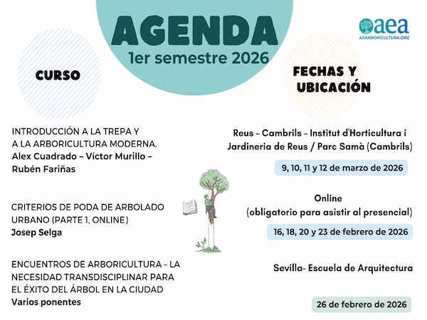 AGENDA DE FORMACIÓN DEL 1º SEMESTRE 2026