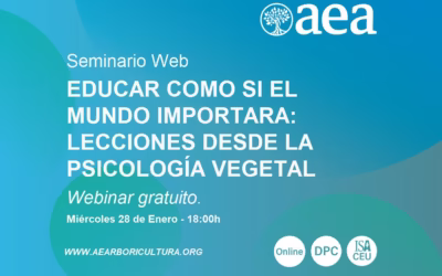 Webinar gratuito ‘Educar como si el mundo importara: lecciones desde la psicología vegetal’
