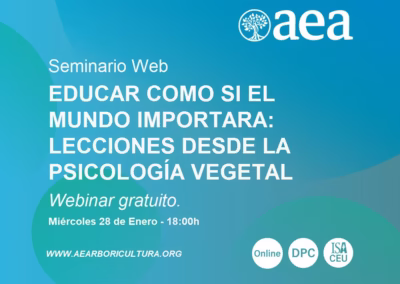 SEMINARIOS WEB: EDUCAR COMO SI EL MUNDO IMPORTARA: LECCIONES DESDE LA PSICOLOGÍA VEGETAL