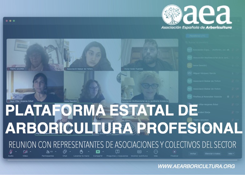 Reunión para la creación de la plataforma estatal de arboricultura profesional
