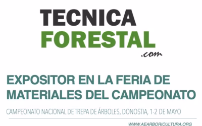 TECNICA FORESTAL, expositor del Campeonato Nacional de Trepa 2026 en Donostia
