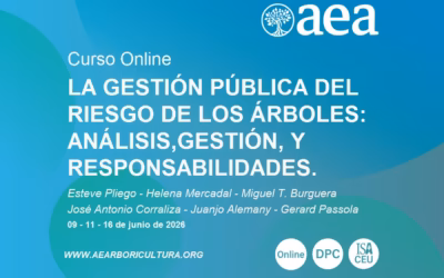 Nuevo curso online: ‘LA GESTIÓN PÚBLICA DEL RIESGO DE LOS ÁRBOLES. Análisis, gestión y responsabilidades’