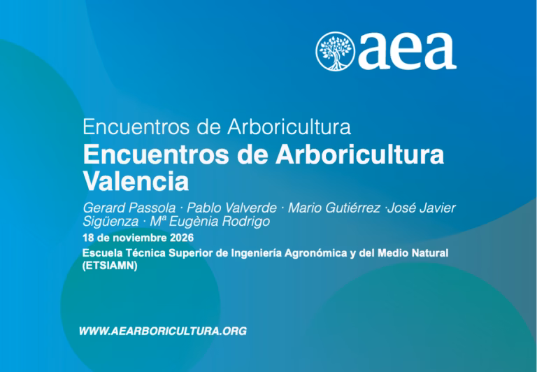 ¡GUARDA LAS FECHAS! ENCUENTROS DE ARBORICULTURA – VALENCIA 2026